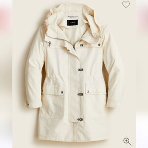 NWT J. Crew Women's Off-White Lightweight Utility Jacket Sz XS $148